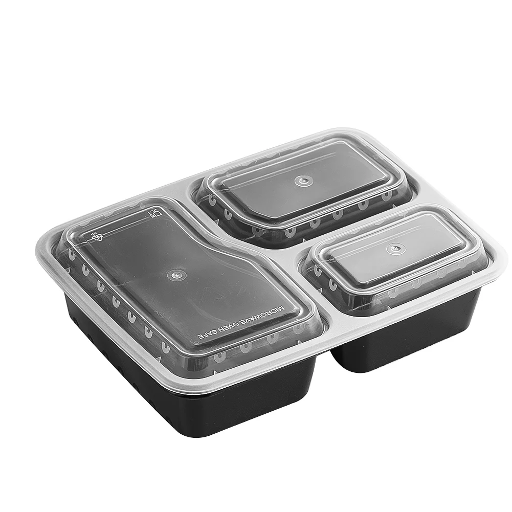 Meal Prep Recipes - 7 Pack 3 Compartment Meal Prep