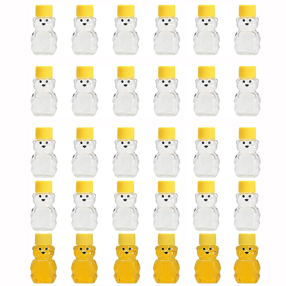 Meal Prep Juice Bottles - 24 PCS 2 oz Plastic Honey