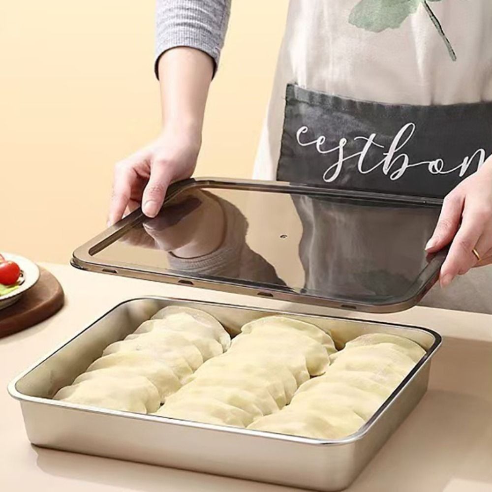 Meal Prep Recipes - Stainless Steel Fresh-keeping Box Rectangular Non-stick