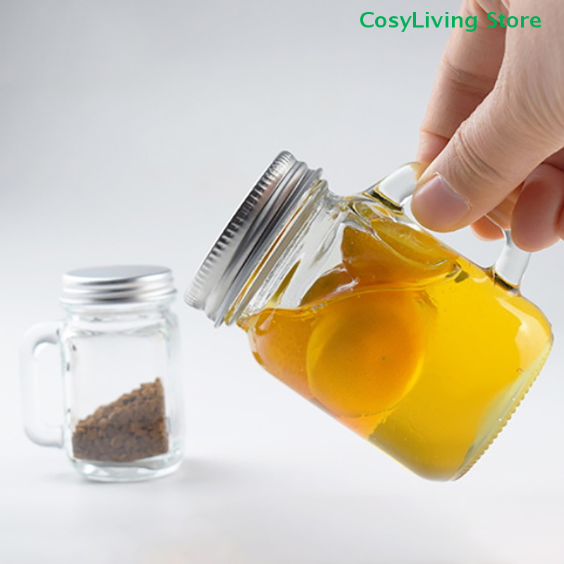 Meal Prep Juice Bottles - Mini Glass Sealed Bottle With Lid