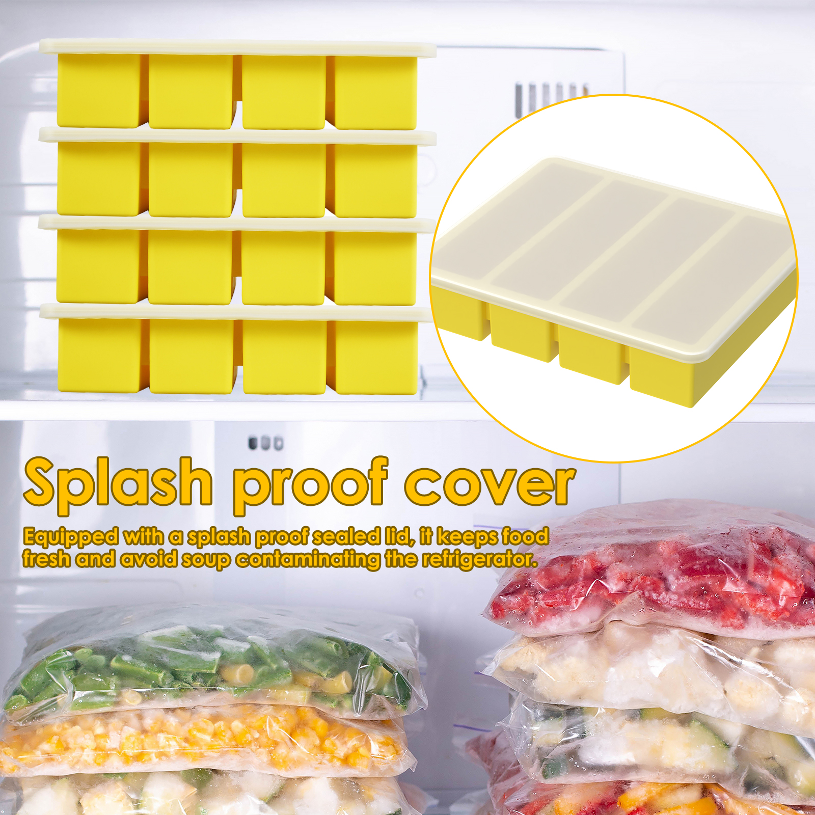 4 Pcs Silicone Freezer Molds E - Meal Prep Easy avis et prix