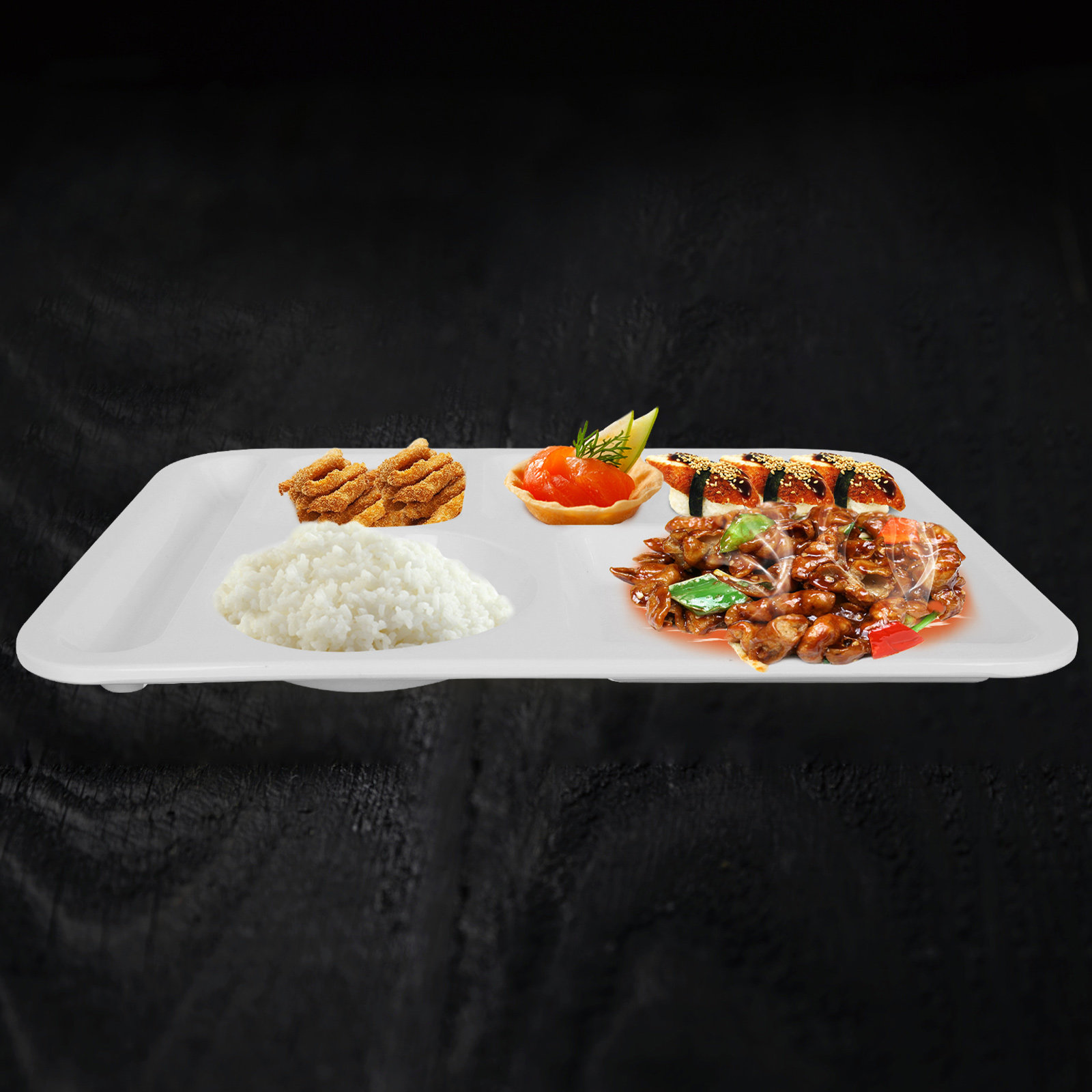 6-Grid Divided Breakfast Plate - Meal Prep Healthy Lunch avis et prix