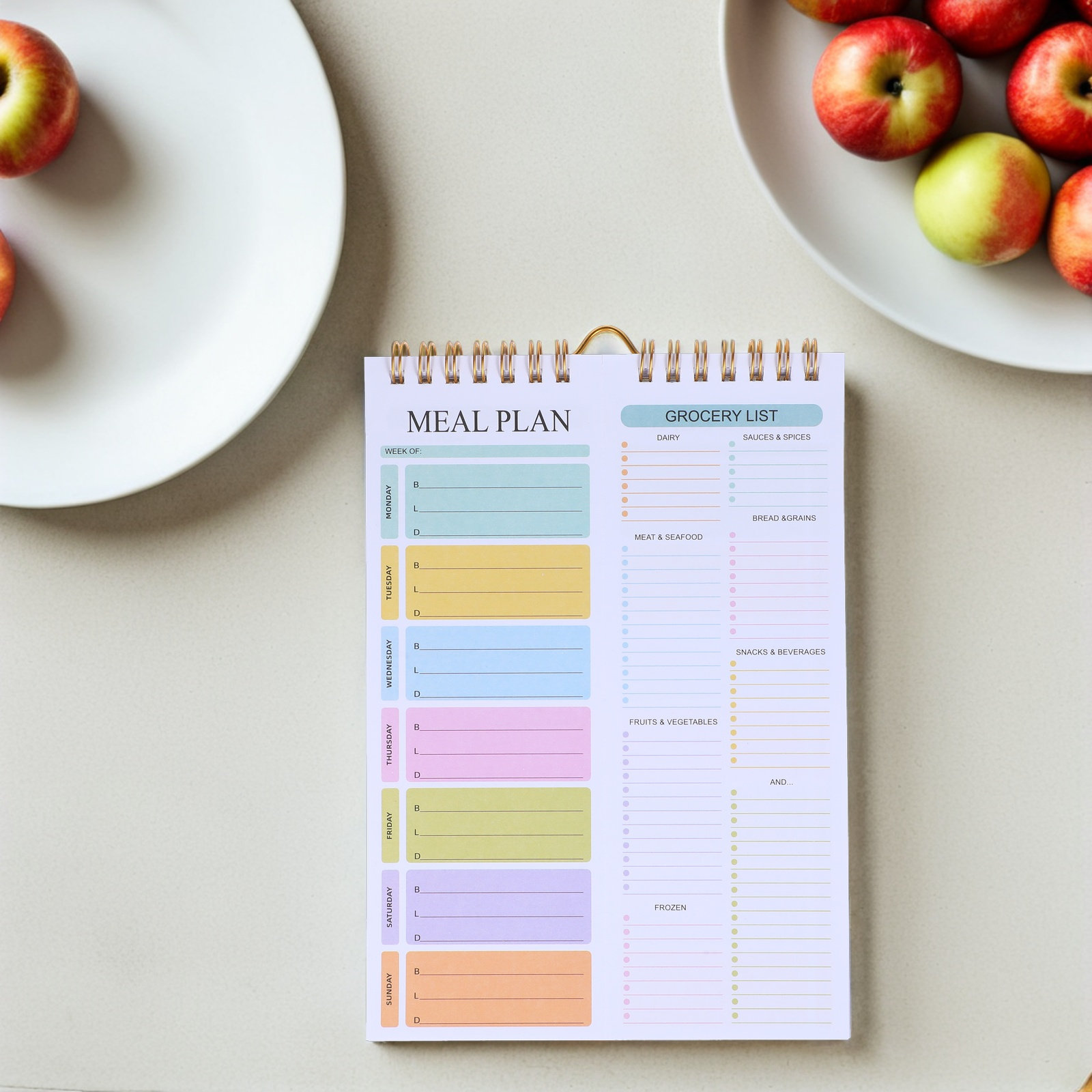 Weekly Meal Planner Notebook A - Meal Prep Grocery List avis et prix