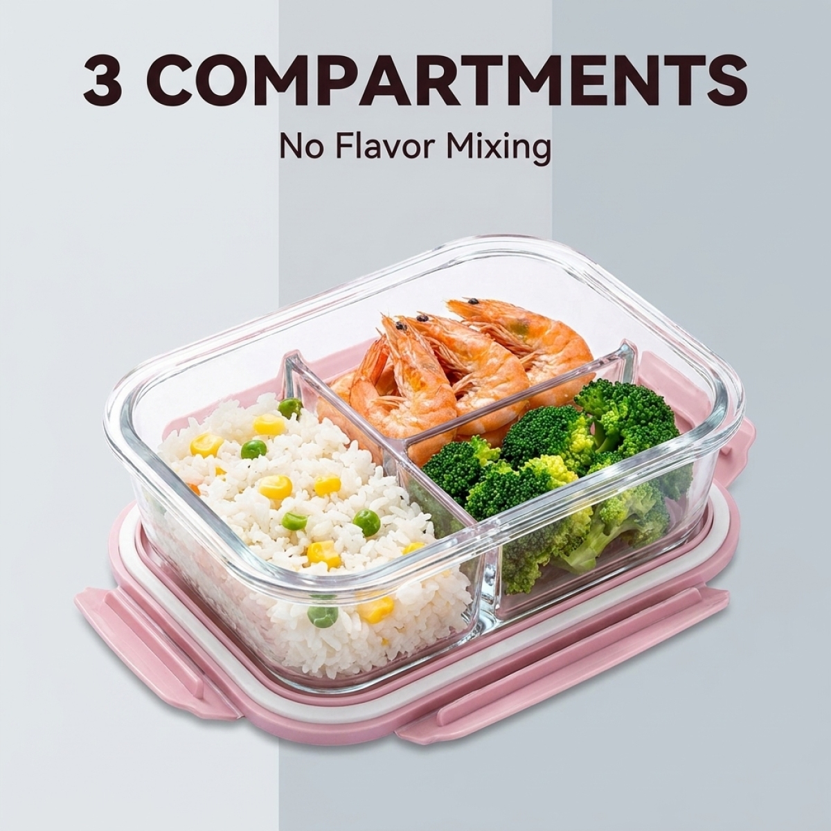Cute Pink Glass Meal Prep Cont - Meal Prep Healthy Lunch avis et prix