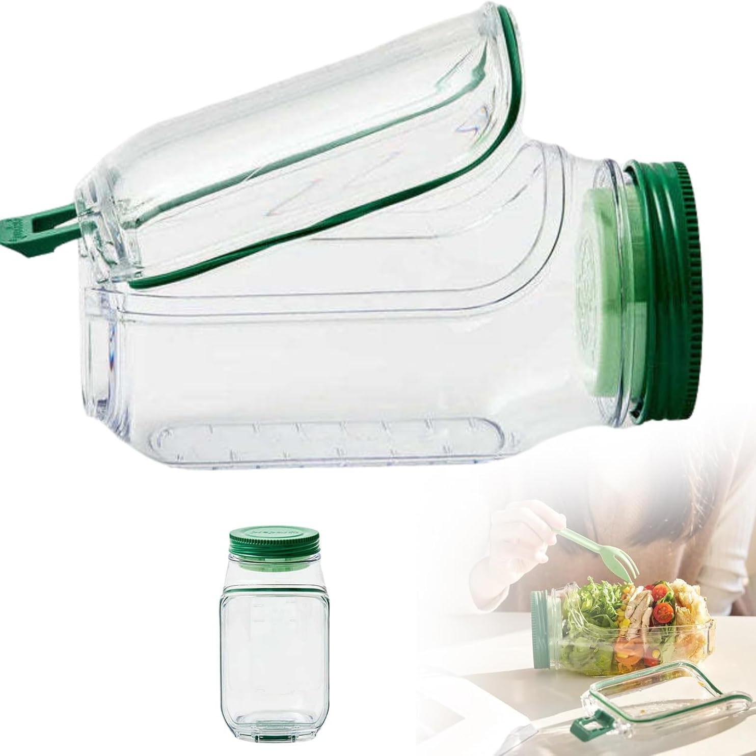 Salad Pod Salad Jars with Lids - Meal Prep Jars With Lids avis et prix