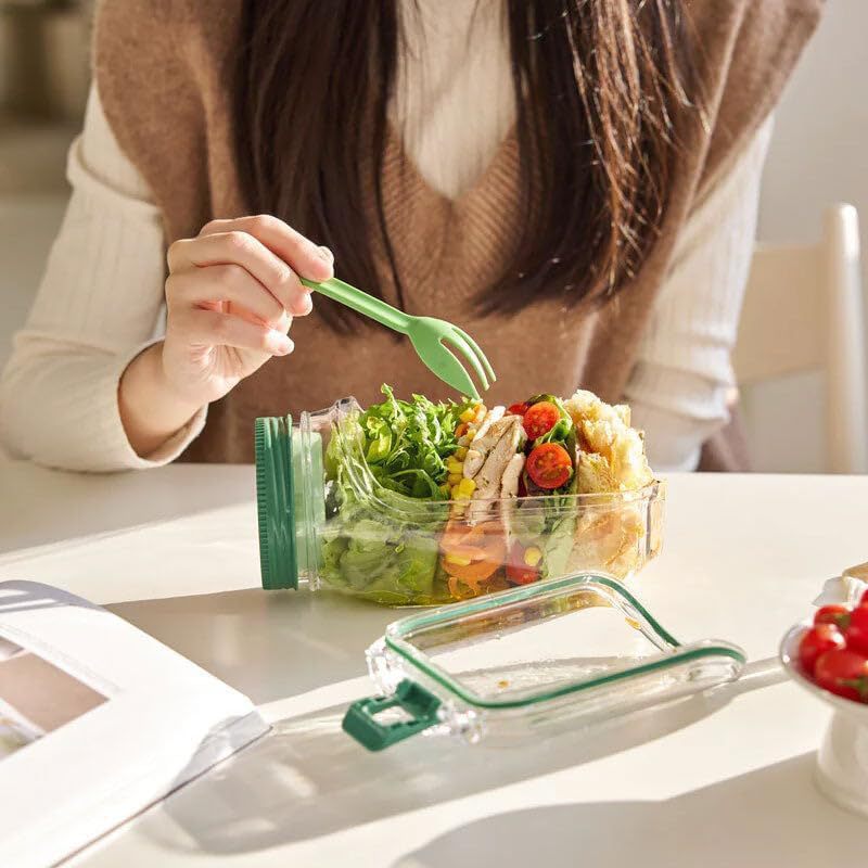 Salad Pod Salad Jars with Lids - Meal Prep Jars With Lids avis et prix