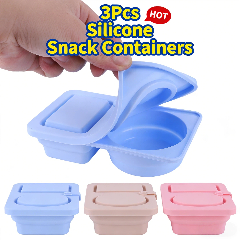 3Pcs Multi-Function 2 Grid Con - Meal Prep Jars With Lids avis et prix
