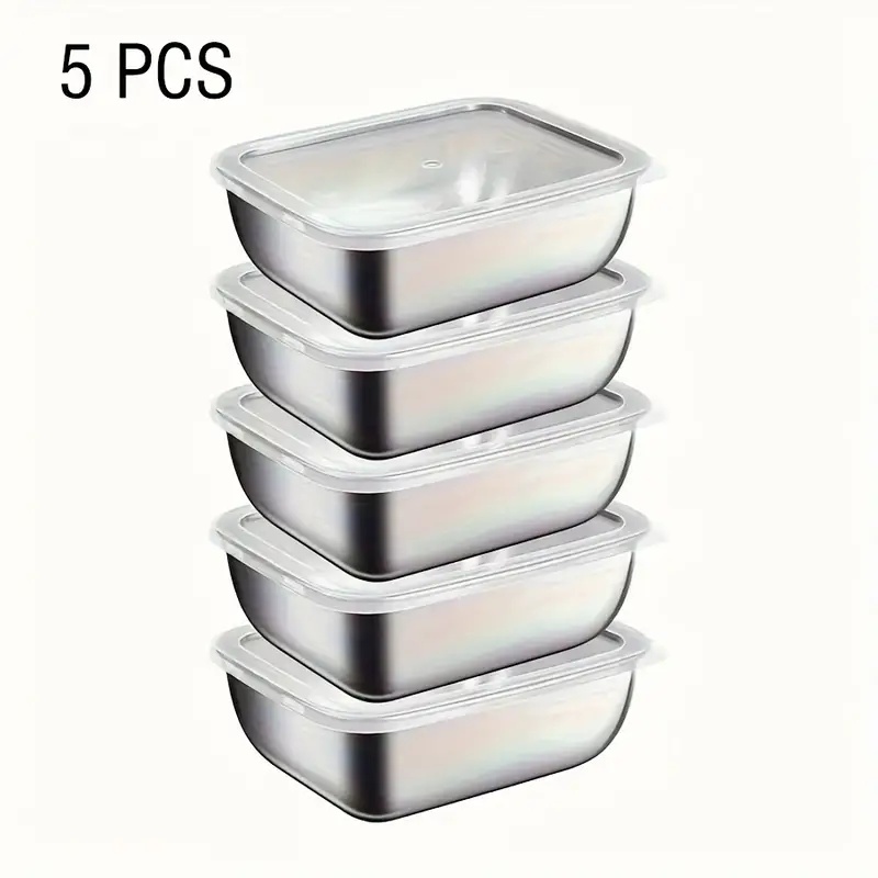 5-Piece Stainless Steel Food S - Meal Prep Recipes avis et prix