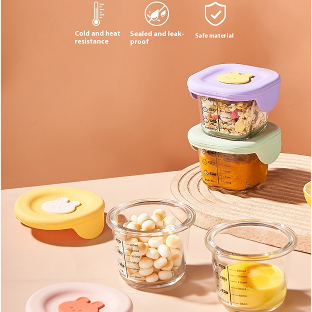 4 PCS Mini Glass Bowl with Sil - Meal Prep Recipes avis et prix