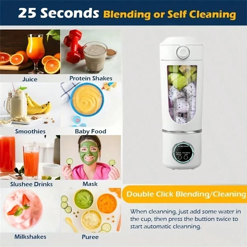 New Portable Juice Maker Blend - Meal Prep Juice Bottles avis et prix