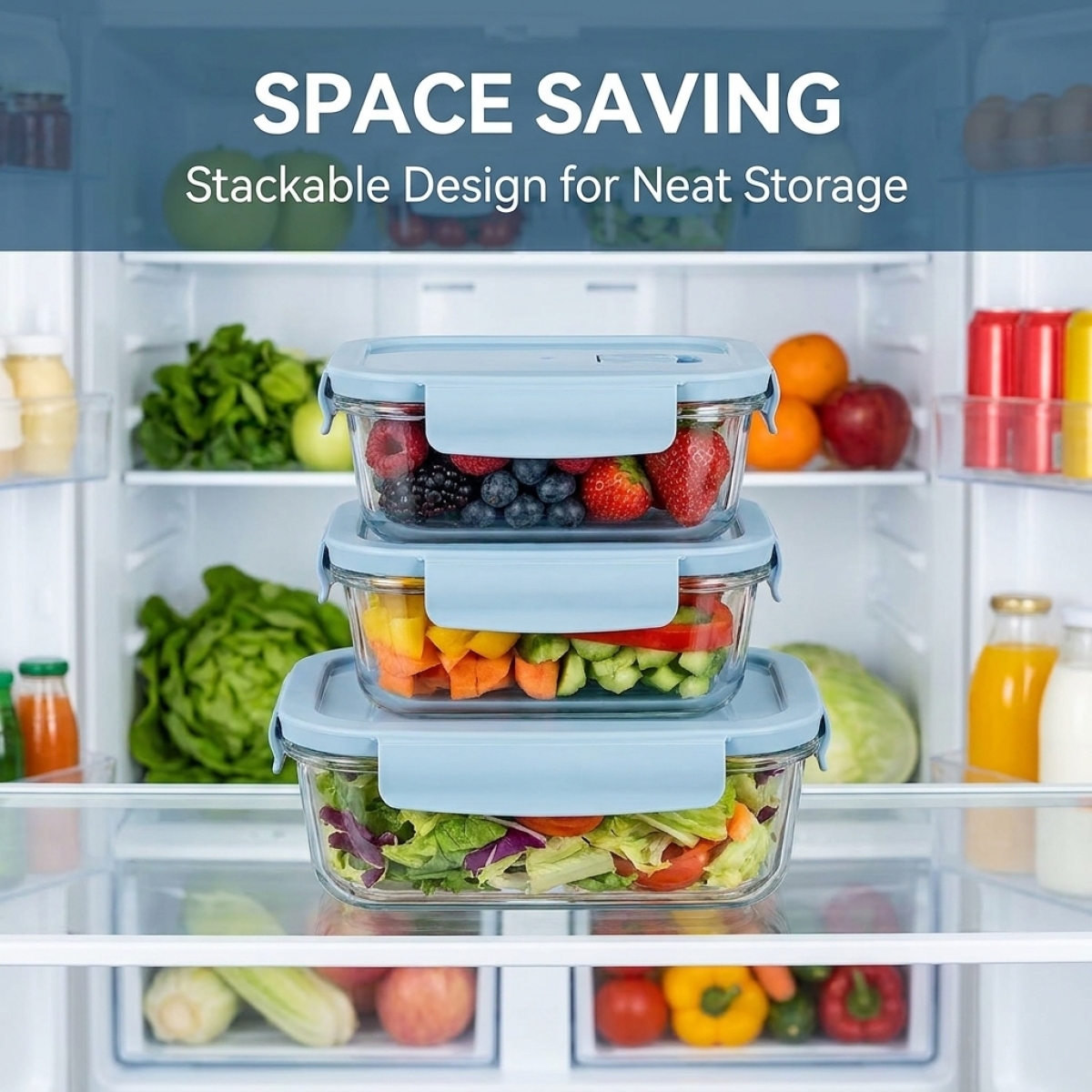 Sky Blue Glass Food Storage Co - Meal Prep Container avis et prix