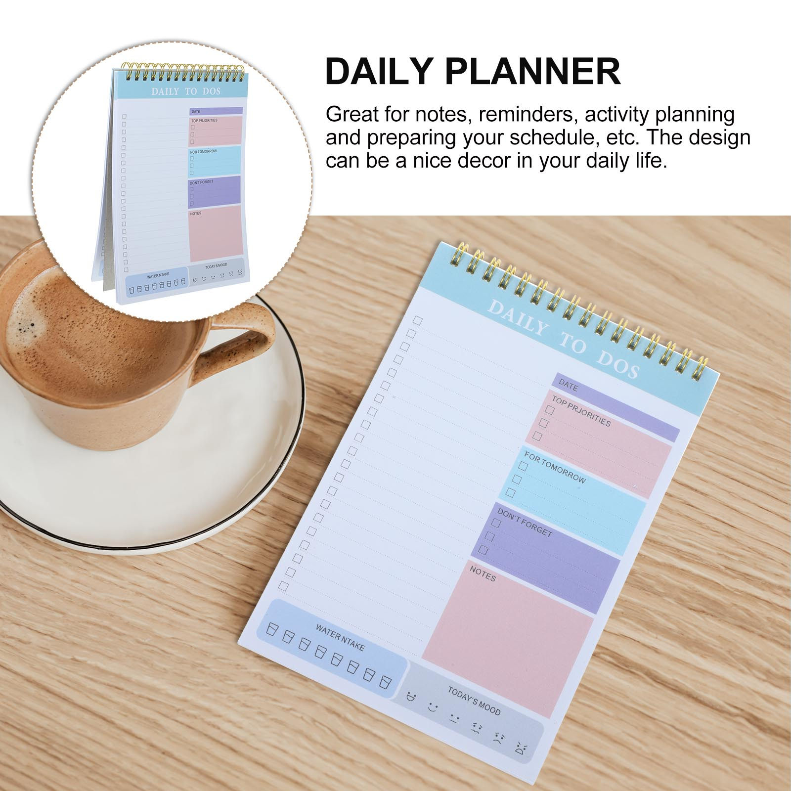 A5 Daily Planner Notepad Tear  - Meal Prep Grocery List avis et prix