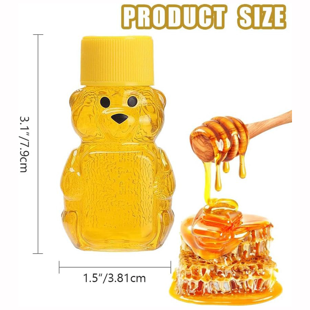24 PCS 2 oz Plastic Honey Bear - Meal Prep Juice Bottles avis et prix