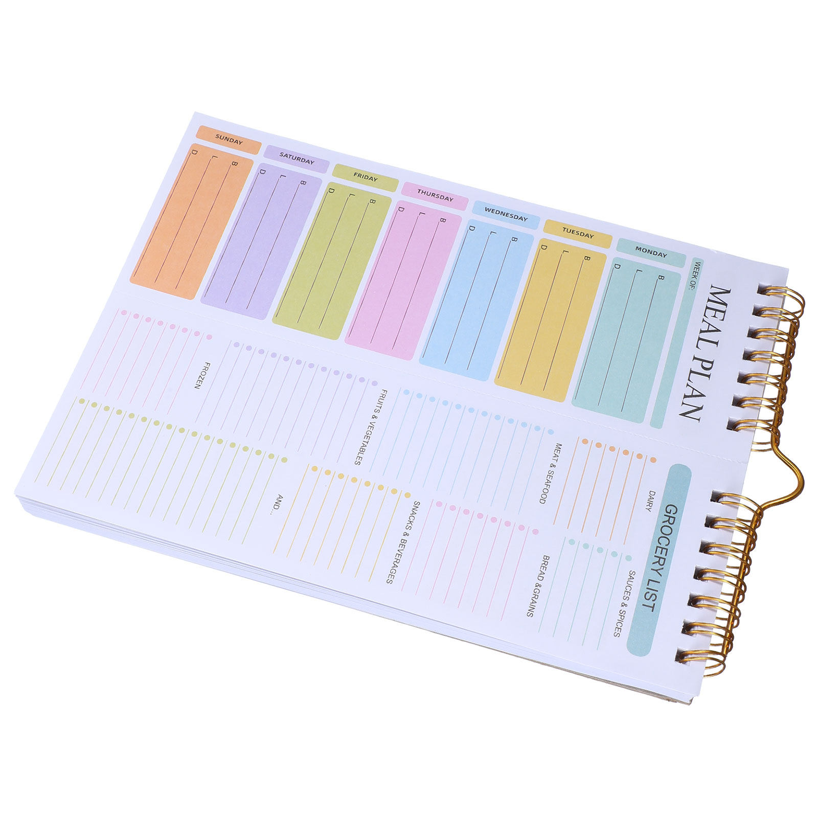Weekly Meal Planner Notebook A - Meal Prep Grocery List avis et prix