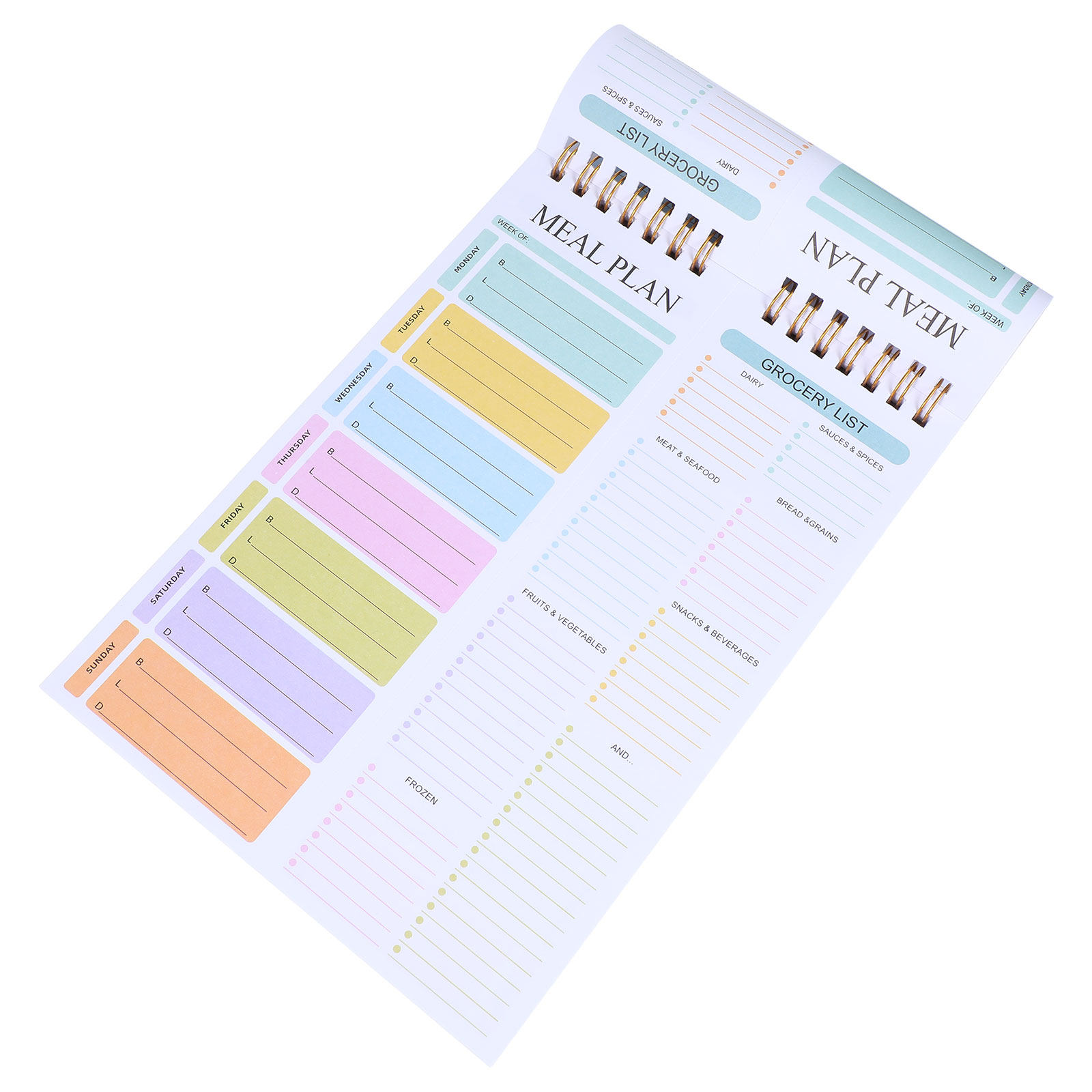 Weekly Meal Planner Notebook A - Meal Prep Grocery List avis et prix