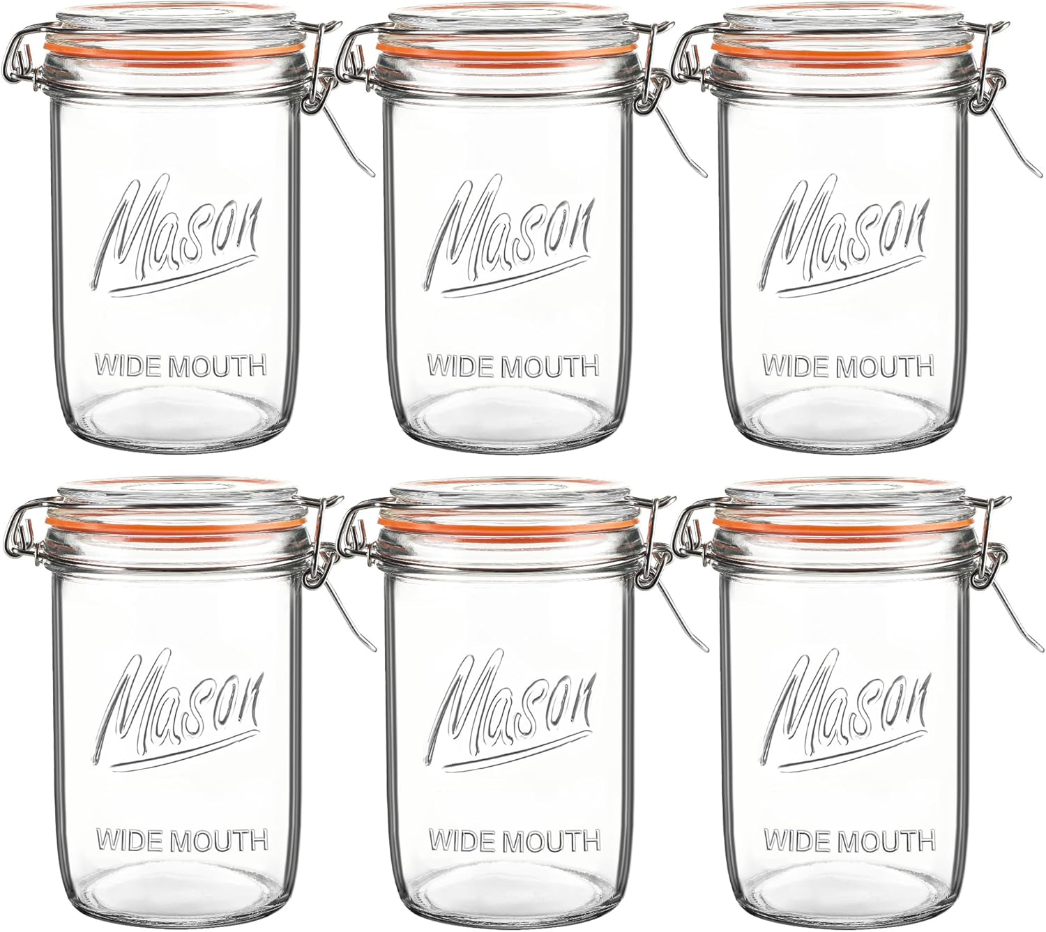 24oz Wide Mouth    Jars – 6 Pa - Meal Prep Jars With Lids avis et prix
