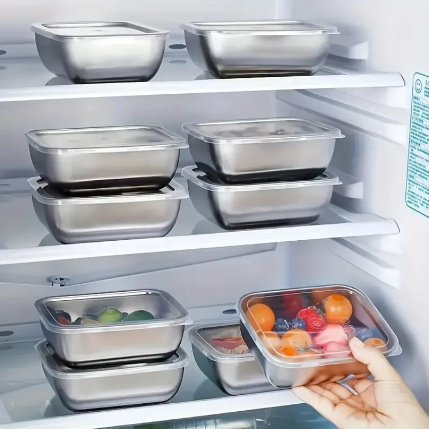 5pcs Stainless Steel Food Stor - Meal Prep Recipes avis et prix