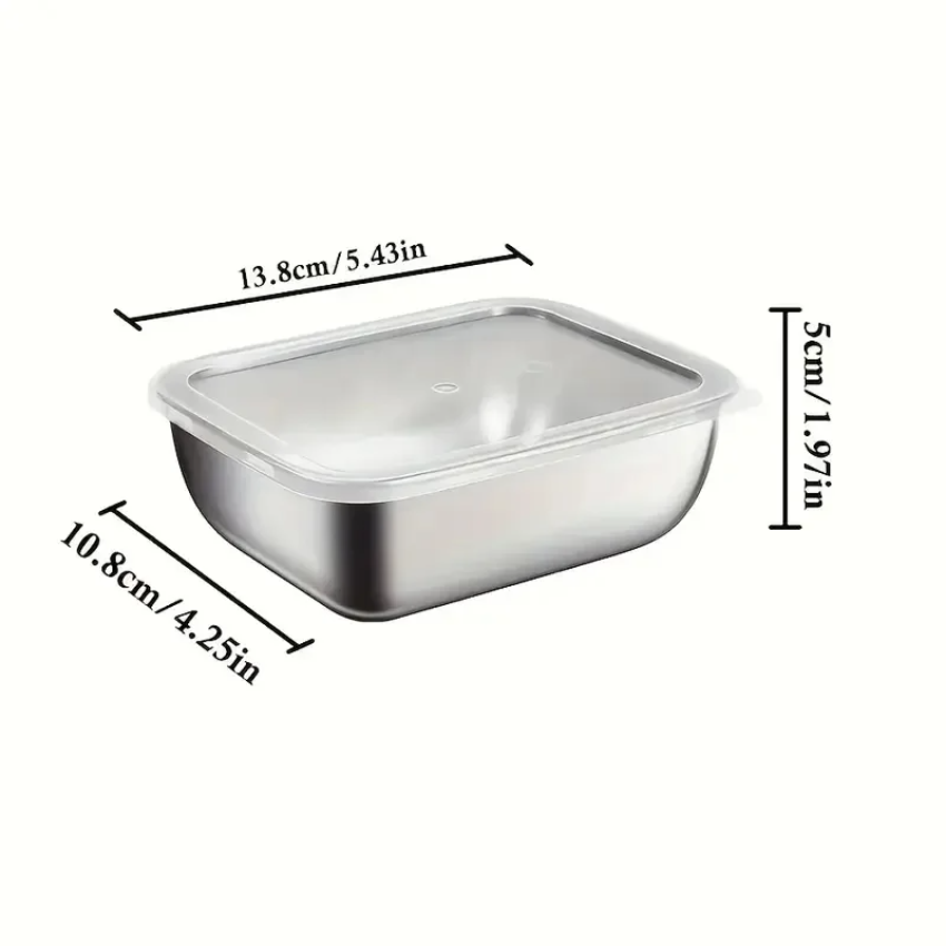 5pcs Stainless Steel Food Stor - Meal Prep Recipes avis et prix