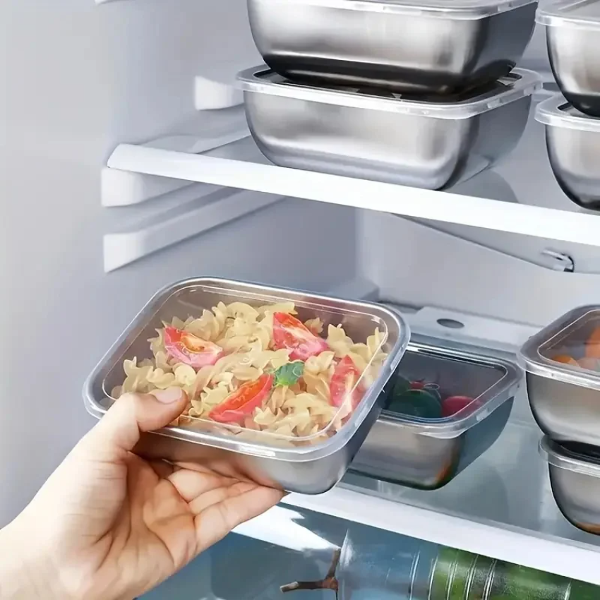 5pcs Stainless Steel Food Stor - Meal Prep Recipes avis et prix