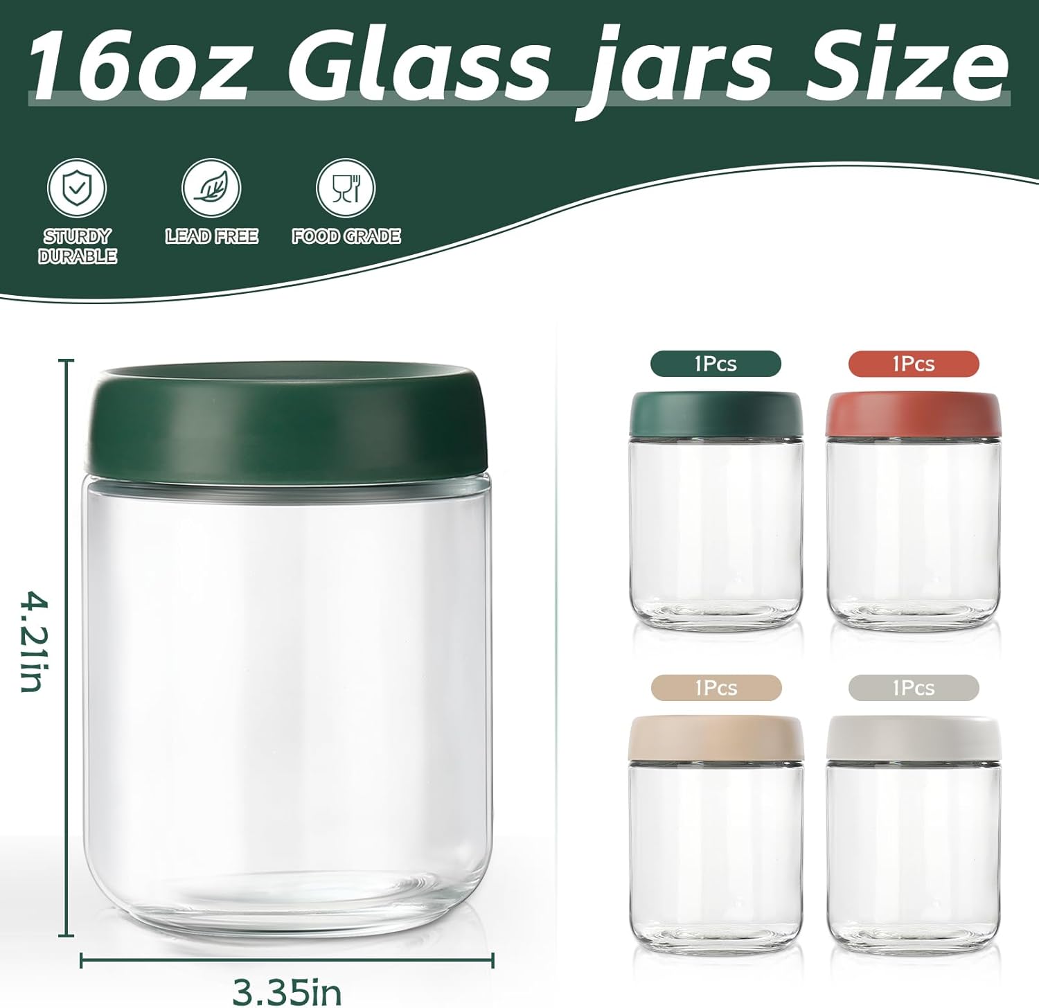 Glass Overnight Oats Container - Meal Prep Jars With Lids avis et prix