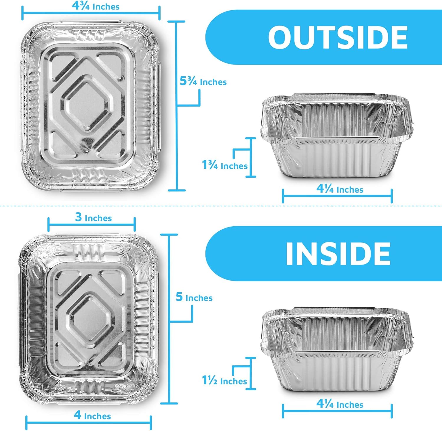 Disposable Takeout Pans with C - Meal Prep Container avis et prix
