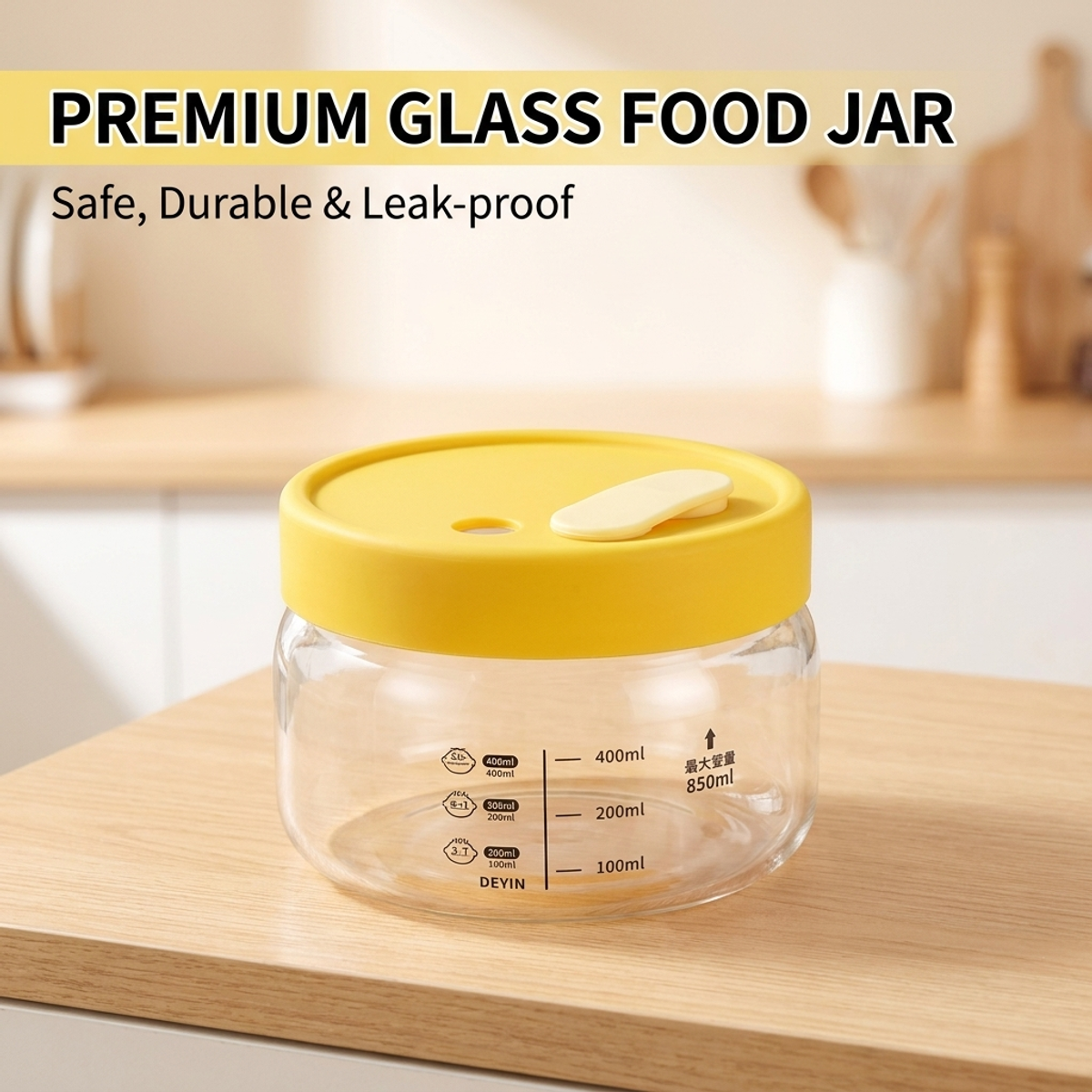 Leakproof Glass Food Storage C - Meal Prep Jars With Lids avis et prix