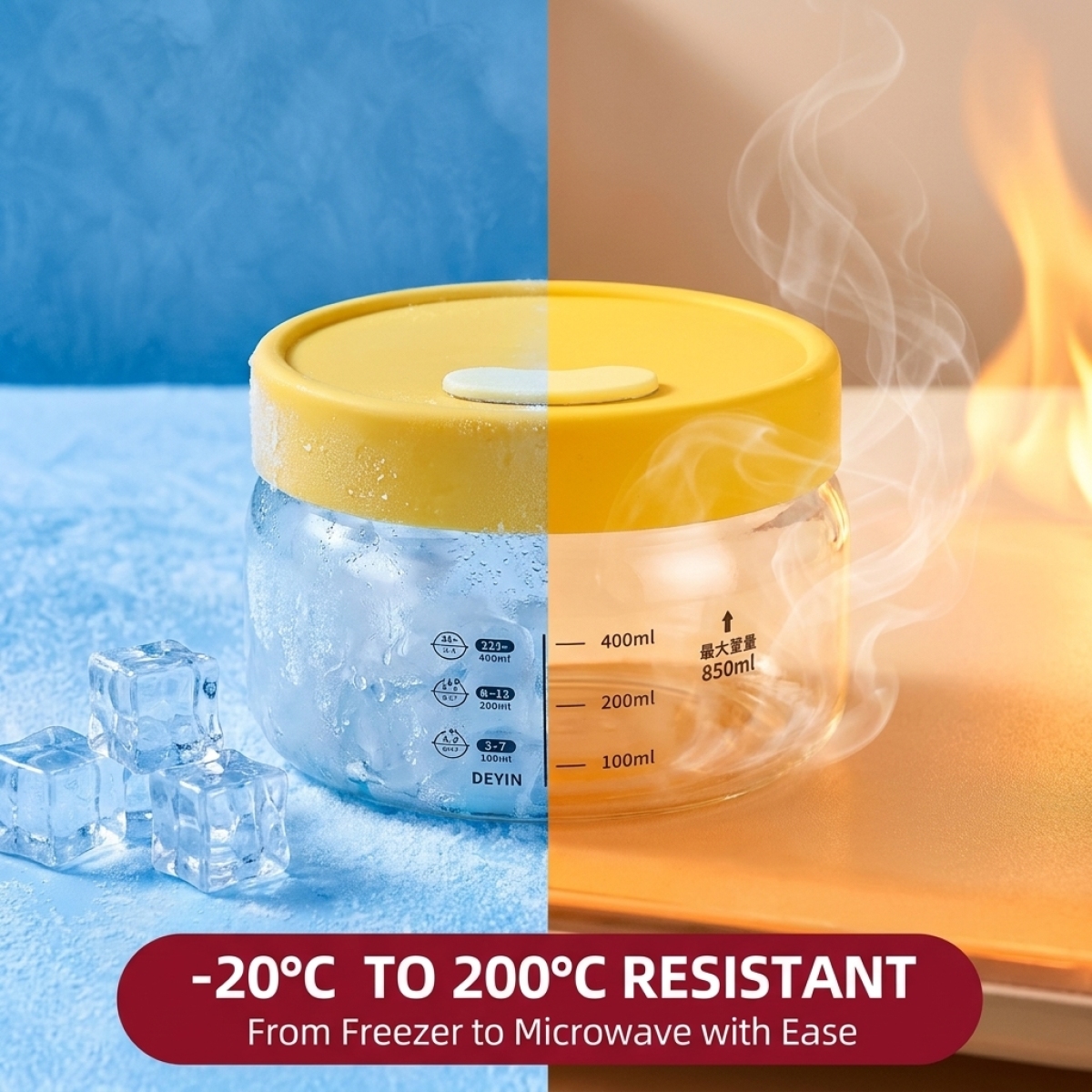Leakproof Glass Food Storage C - Meal Prep Jars With Lids avis et prix