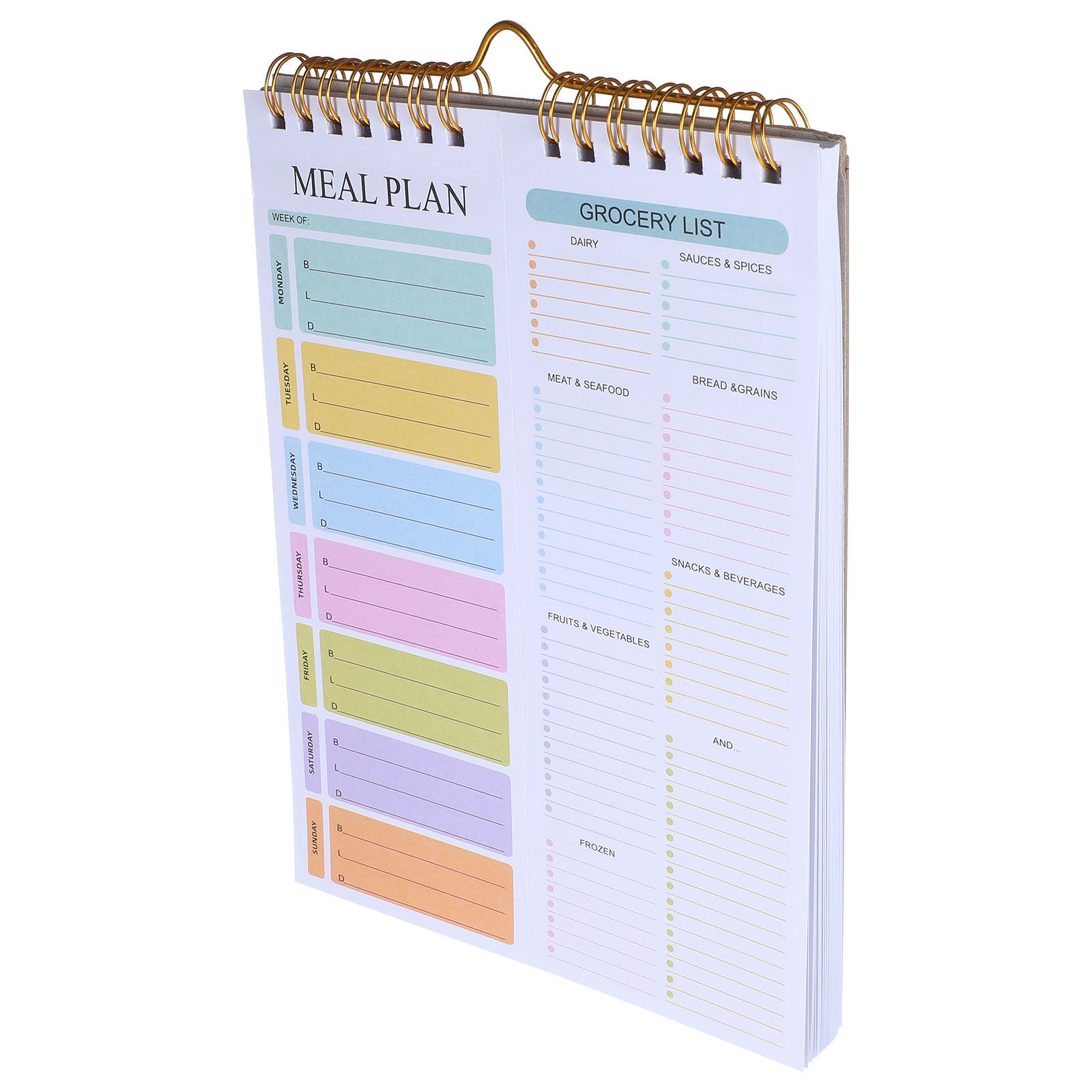 Weekly Meal Planner Notebook A - Meal Prep Grocery List avis et prix
