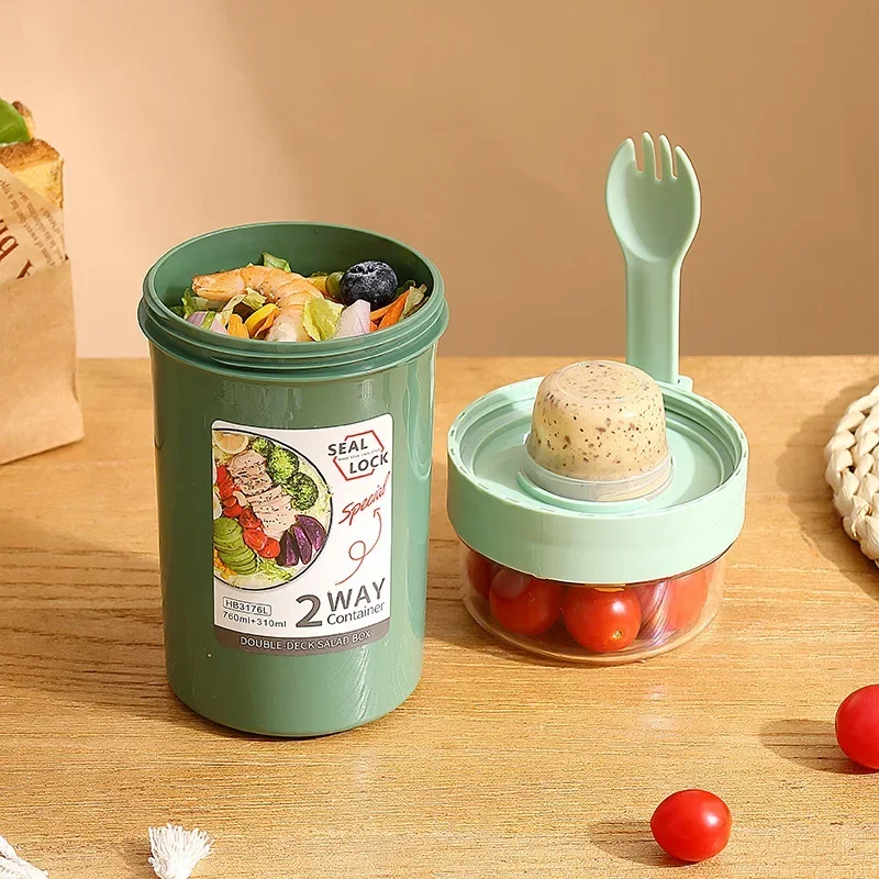Portable Salad Cups Container  - Meal Prep Recipes avis et prix