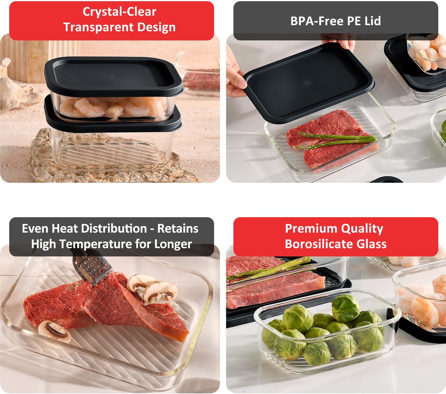 7 Pack Glass Meal Prep Contain - Meal Prep Container avis et prix