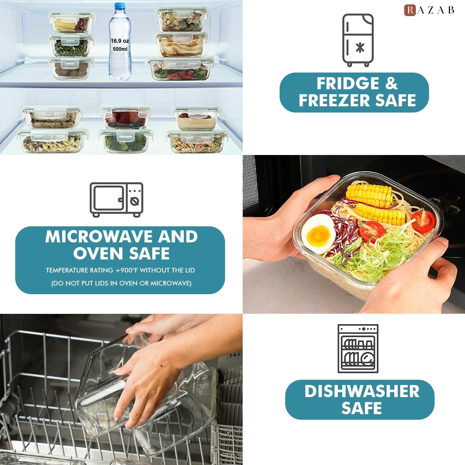 24 Pc Airtight Glass Food Stor - Meal Prep Container avis et prix