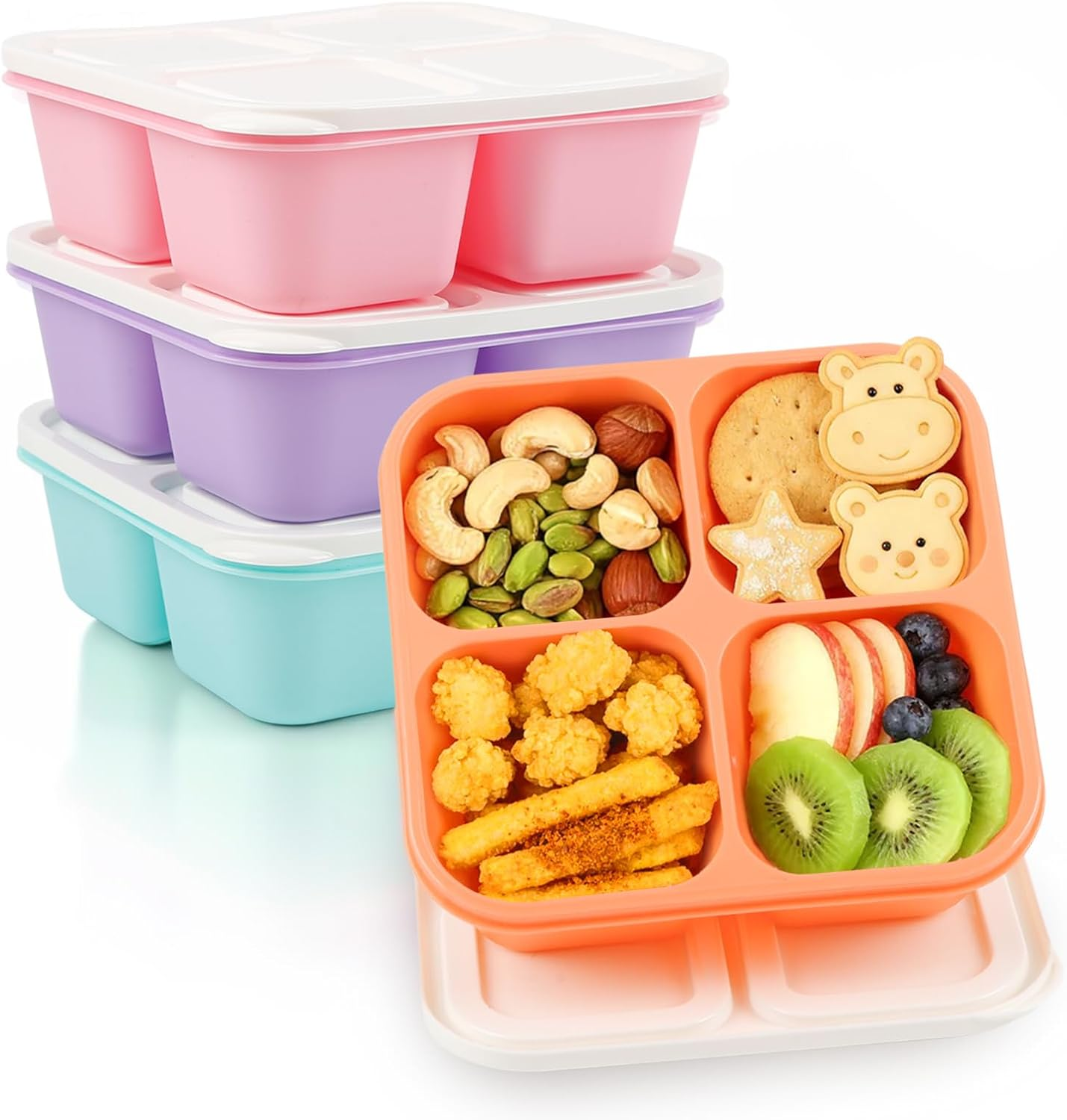 4 Pack Adult Bento Box 4 Compa - Meal Prep Healthy Lunch avis et prix